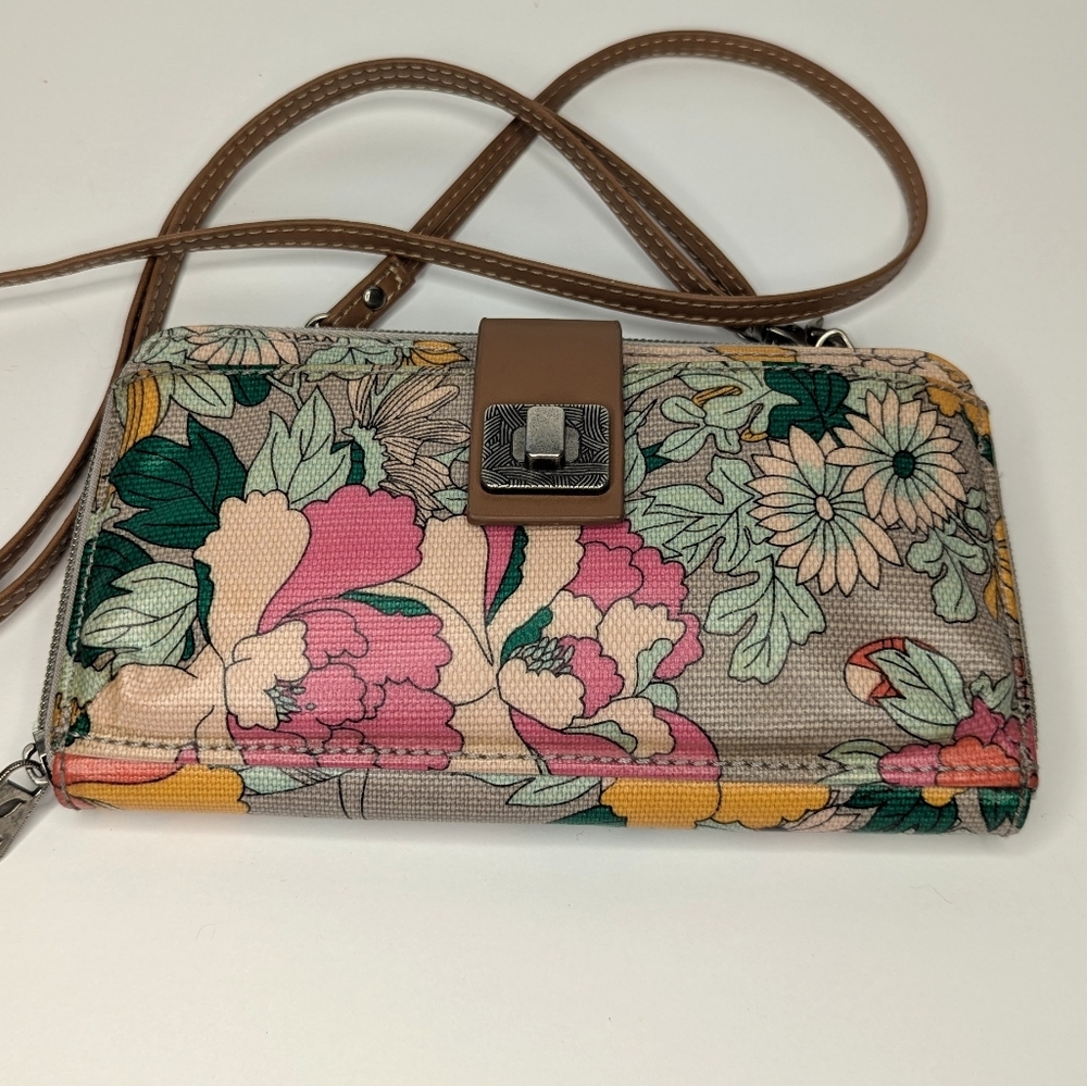 Sakroots Large Smartphone Crossbody Wallet w Removable Strap